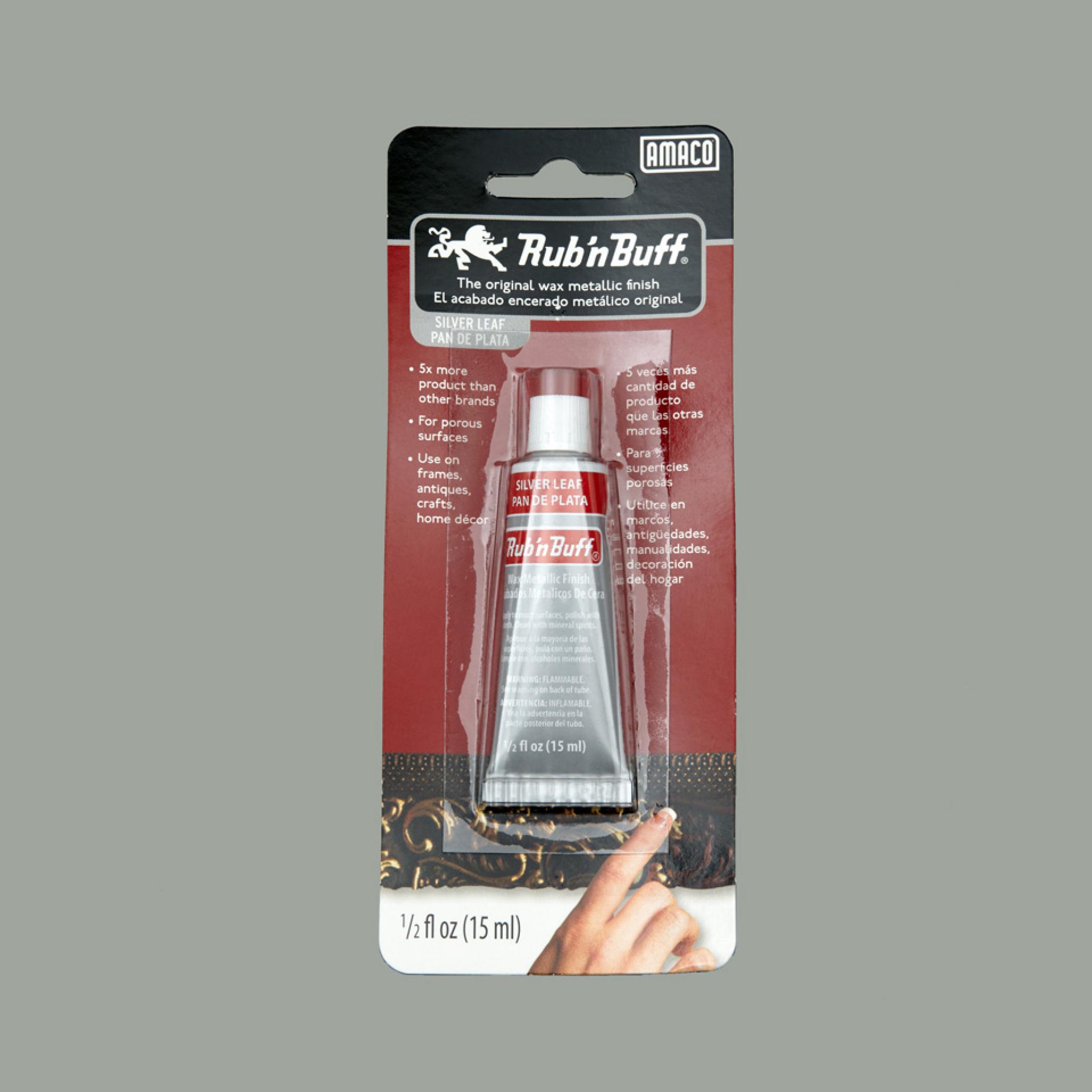 Silver Leaf Rub and Buff Glass Engraving Supplies