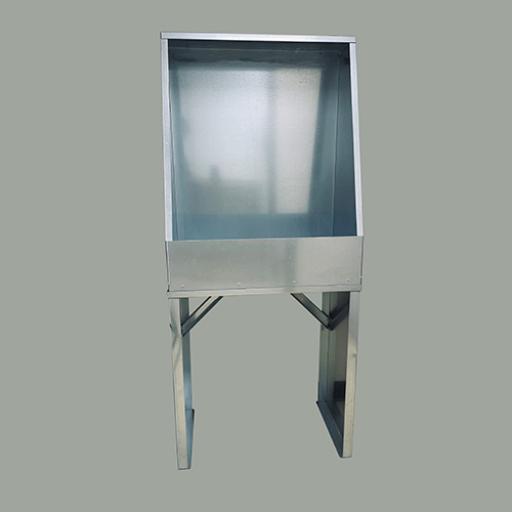 700mm Galvanised Steel Washout Booth with Drain
